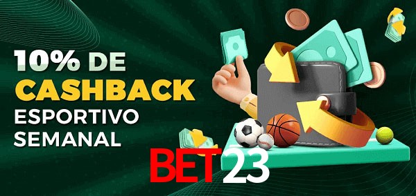 10% de bônus de cashback na Bet23